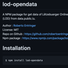 Lod-opendata - npm package